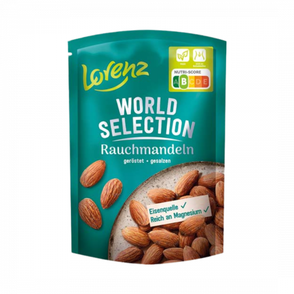Lorenz World Selection Rauchmandeln, geroestet und gesalzen, 100g